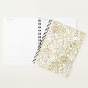 Agenda Animales del tigre leopardo dorado