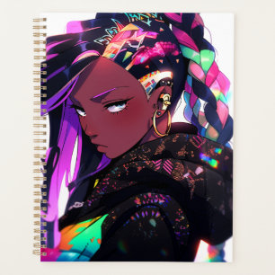 Agenda Anime Chica African American Art Planner