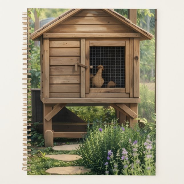Agenda Anime Chickens in Chicken Coop Planner (Anverso)