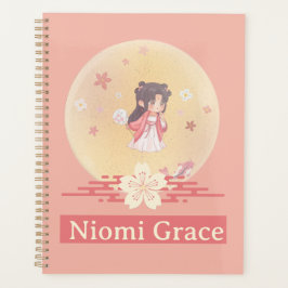 Agenda Anime Kawaii Chica Coral Cream