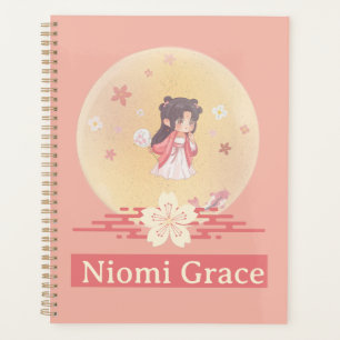 Agenda Anime Kawaii Chica Coral Cream