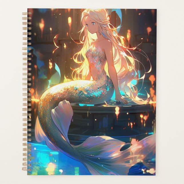 Agenda Anime Mermaid Chica Fantasy Art (Anverso)