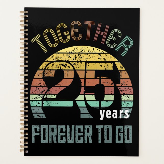 Agenda Aniversario Boda de 25 años (Anverso)