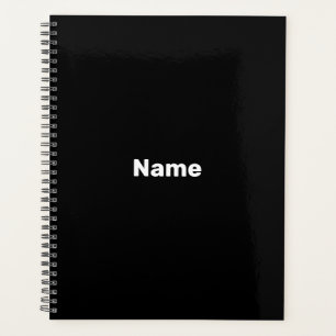 Agenda año de monograma de texto con nombre personalizad