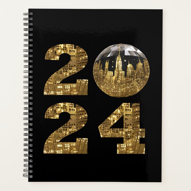 Agenda Año Nuevo 2024-Oro-Oro-NYC - (Anverso)