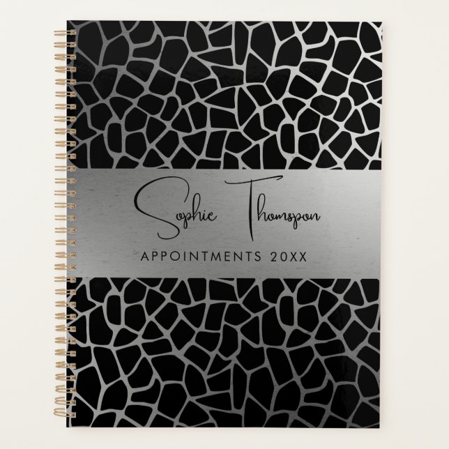 Agenda Año nuevo Giraffe Silver (Anverso)