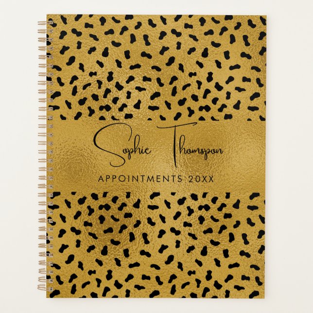 Agenda Año nuevo Leopard Gold (Anverso)