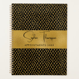 Agenda Año nuevo oro de cocodrilos