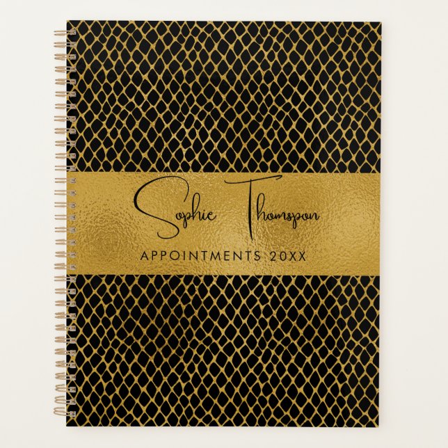 Agenda Año nuevo oro de cocodrilos (Anverso)