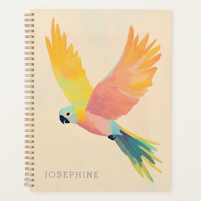 Agenda Año personalizado de la pintura tropical colorida  (Anverso)
