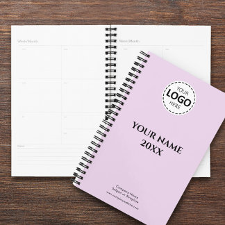 Agenda Año personalizado, logotipo, nombre y texto, diari