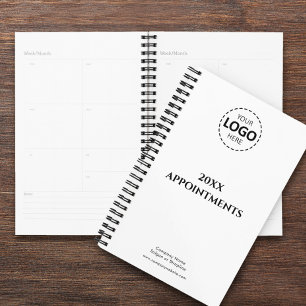 Agenda Año personalizado, logotipo, texto, cita blanca