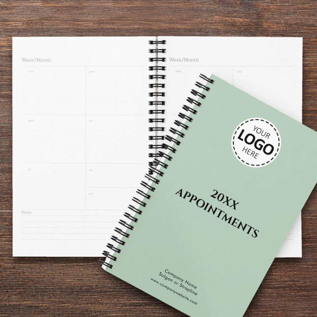 Agenda Año personalizado, logotipo, texto, cita verde oli (Subido por el creador)