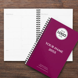 Agenda Año personalizado, logotipo, texto, diario de eval