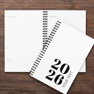 Agenda Año personalizado, texto, logotipo, URL web, plan