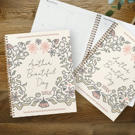 Agenda Another Beautiful Day Floral Illustration Planner