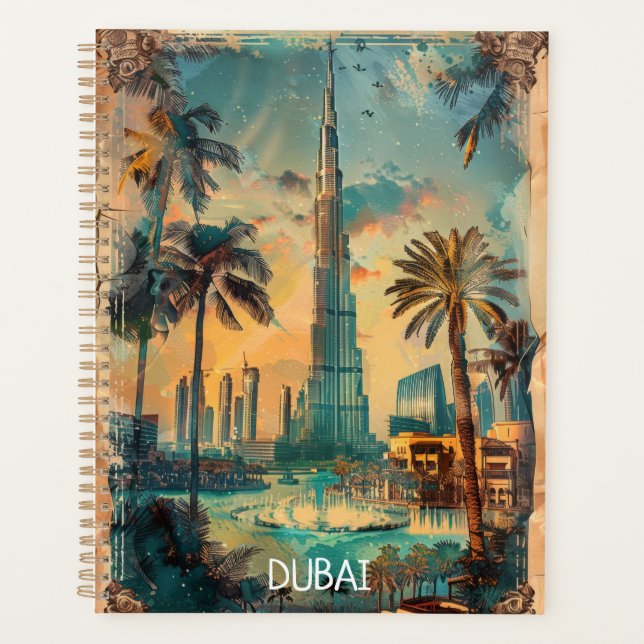 Agenda Antigua Dubai Emiratos Árabes Unidos Burj Khalifa (Anverso)