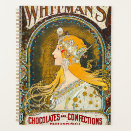 Agenda Anuncio vintage de Whitman's de Alphonse Mucha