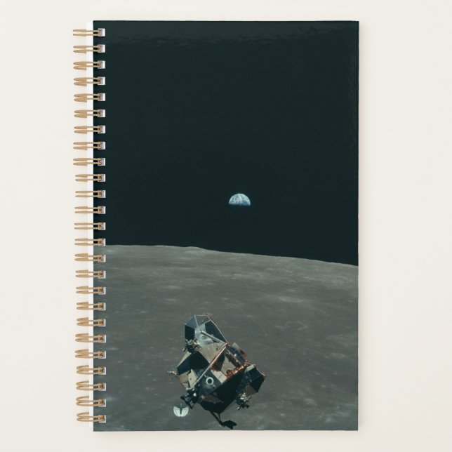 Agenda Apollo Lunar Lander y Earrise Over Moon (Anverso)