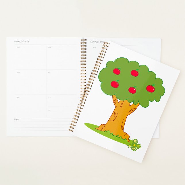 Agenda Apple Tree Whimsical Red Apples (Subido por el creador)