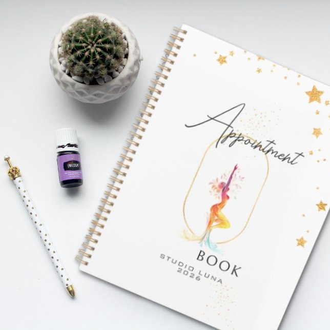 Agenda Appointment Book Beauty Yoga Spa Salon Gold Stars (Appointment Book Beauty Yoga Spa Salon Gold Stars Planner)