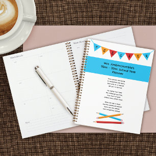 Agenda Apreciación del profesor: lápices azules rojos ama