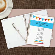 Apreciación del profesor: lápices azules rojos ama