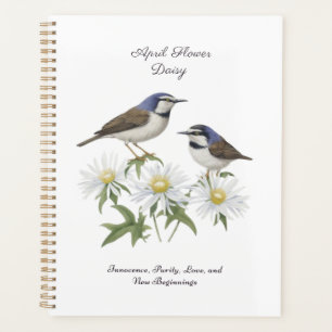 Agenda April Birth Month Flower Daisy Apreciado cumpleaño