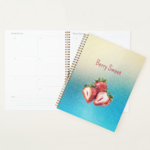 Agenda Aqua White Ombre Fresas Dulces a la Berry