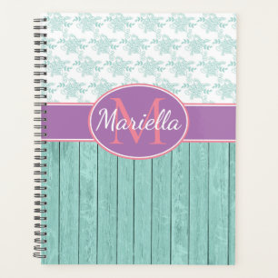 Agenda Aqua y Lavanda personalizados