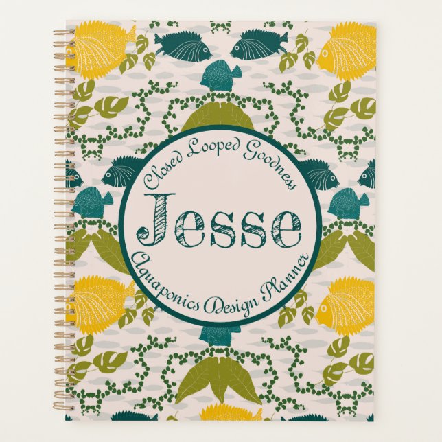 Agenda Aquaponics Planner | Planificación de jardines (Anverso)