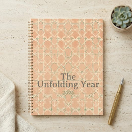 Agenda Arabesco Terroso | Terracota y Salvia Personalizad