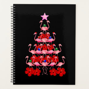 Agenda Árbol de Navidad Flamingo Rosa