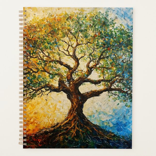 Agenda Árbol del conocimiento - Pintura de petróleo (Anverso)