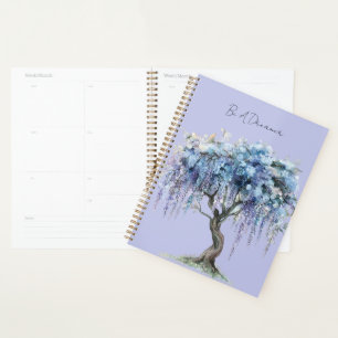 Agenda Árbol florecido púrpura romántico