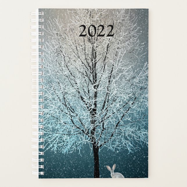 Agenda Árbol helado en la tarde (Anverso)