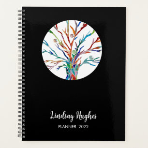 Agenda Árbol personalizado de vida negro