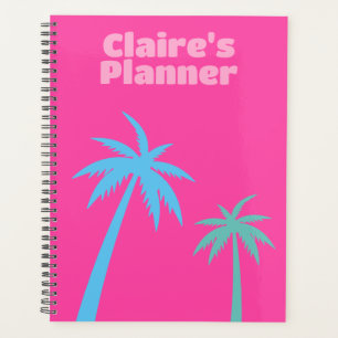Agenda Árbol rosa rosa de preppy de moda