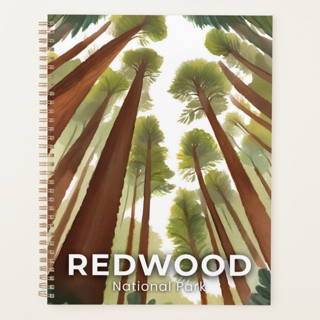 Agenda Árboles de secuoya | Arte acuático de Parque Nacio (Anverso)