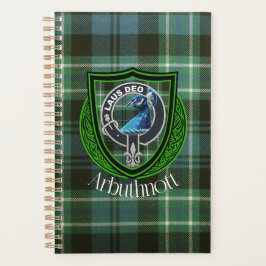Agenda Arbuthnott Scottish Clan Tartan y Escudo