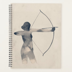 Agenda Archeress Watercolor Silhouette