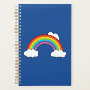 Agenda Arcoiris con nubes blancas