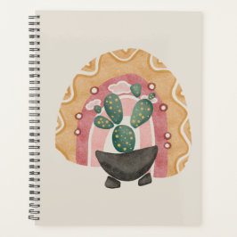 Agenda Arcoiris de Boho Cactus: vibrantes vibrantes vibra