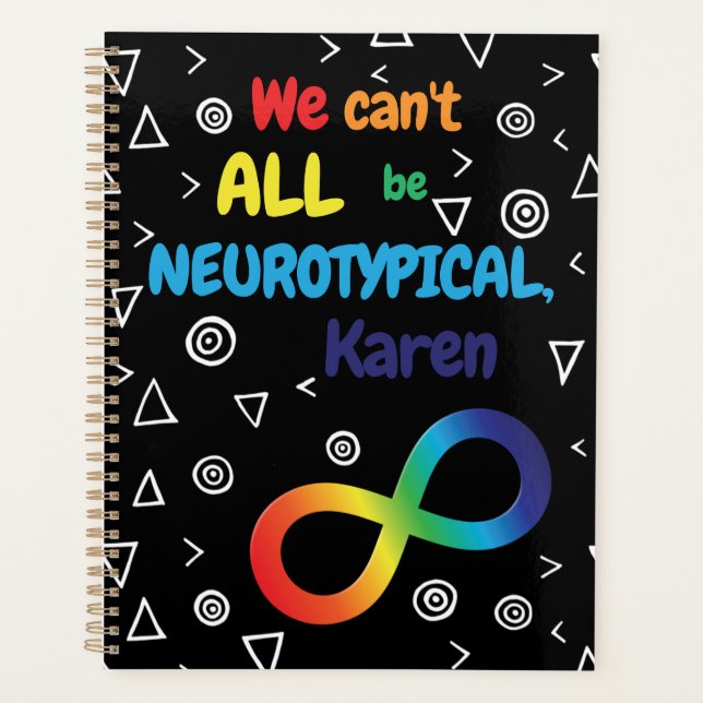 Agenda Arcoiris No todos podemos ser neurotípicos de Kare (Anverso)