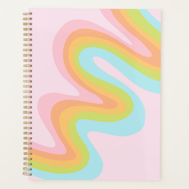 Agenda Arcoiris pastel (Anverso)