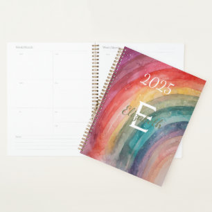 Agenda Arcoíris Personalizado Colorido Moderno 