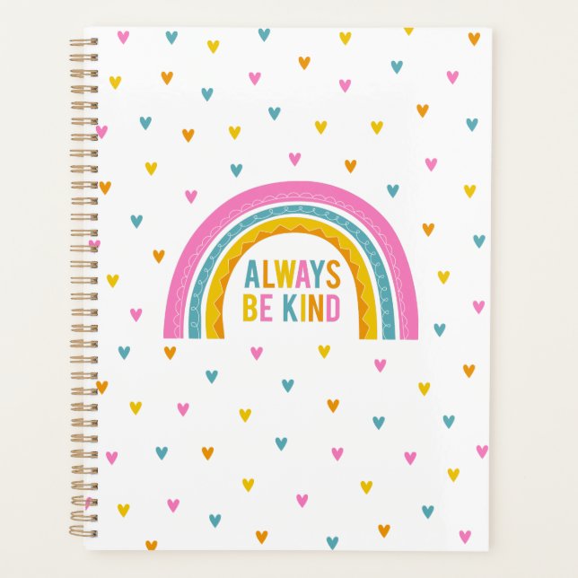 Agenda Arcoiris personalizado de ser amable (Anverso)