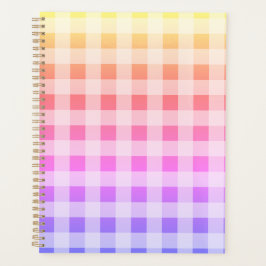 Agenda Arcoiris rosado con Bonito morado