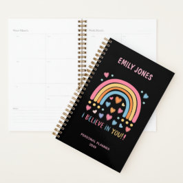 Agenda Arcoiris y corazón Inspiradores personalizados