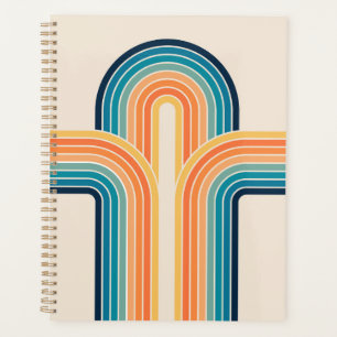 Agenda Arcos triple retro coloridos